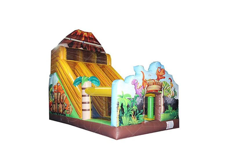 SDS048 Dinosaur And Vocano Inflatable Slide
