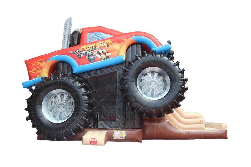 SDS073 Monster Truck Inflatable Slide