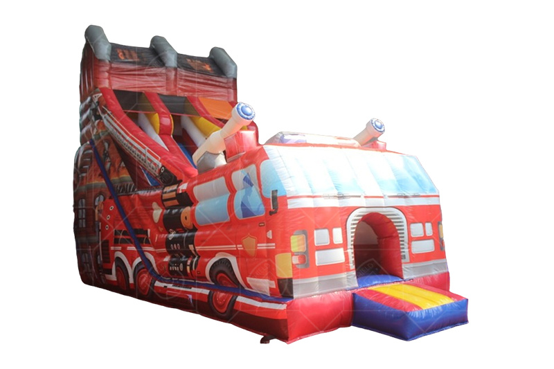 SDS136 Fire Truck Inflatable Slide