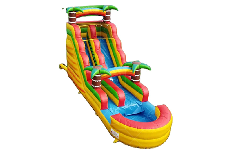SWS046 Tropical Inflatable Waterslide